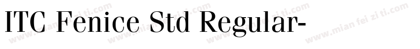ITC Fenice Std Regular字体转换